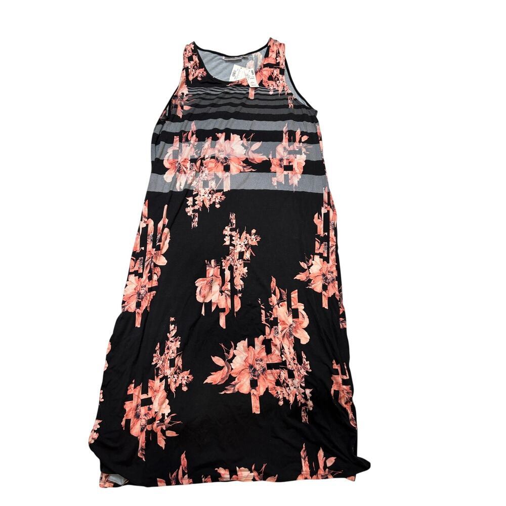 VIP Loves Knits Floral Maxi Tank Dress SZ 22/24